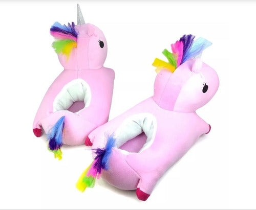 MASKOTAS Plush Unicorn Slippers for Women, Men, and Children 0