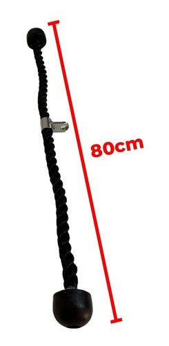 Puxador Tríceps Corda Naval Profissional Fitness 80 Cm 4