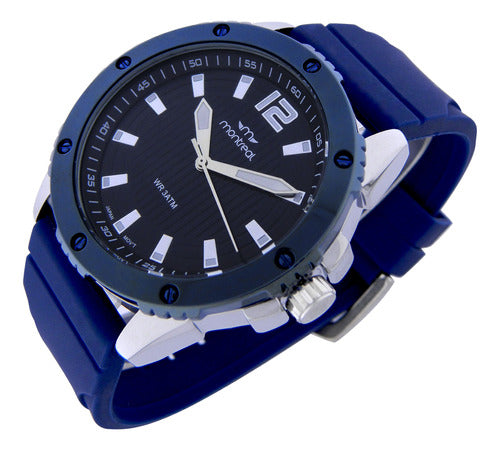 Montreal Men's Watch ML1657 Luminous Hands Silicone Strap 0