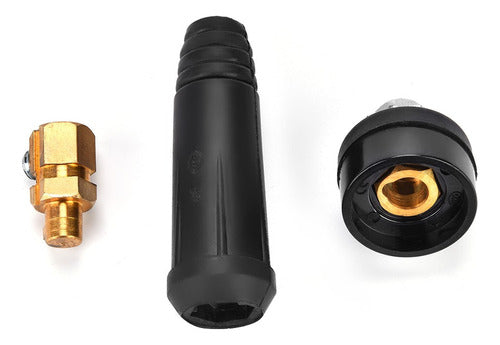 Dkj10-25 Preto Estilo Europeu Soldagem Cabo Rápido Conector 1