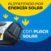 Electroland Lampara Aplique Led Panel Solar Reflector Cálido Frio Sensor 4