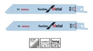 Bosch Flexible Metal Reciprocating Saw Blade S922AF (Pack of 2) 0