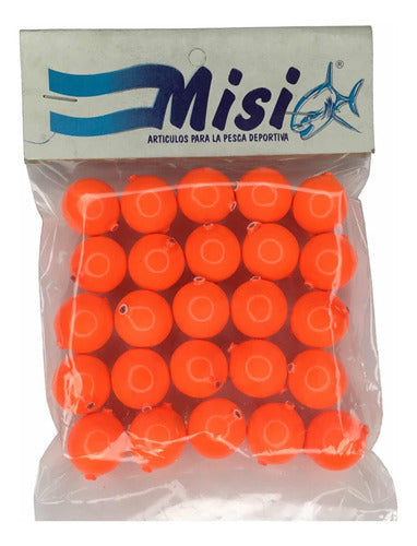 Misi Boyas Esferas 15mm - Pack of 25 for Contest Fishing - Pejerrey 4