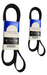 Kit Poly Belts for Fiat Palio Siena 1.4 8v Fire - Set of 2 Alternator/Power Steering Belts 0