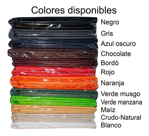 Concepto Blanco Mantel De Ecocuero 4.00x1.40mts Somos Fabricantes 12 Colores 1