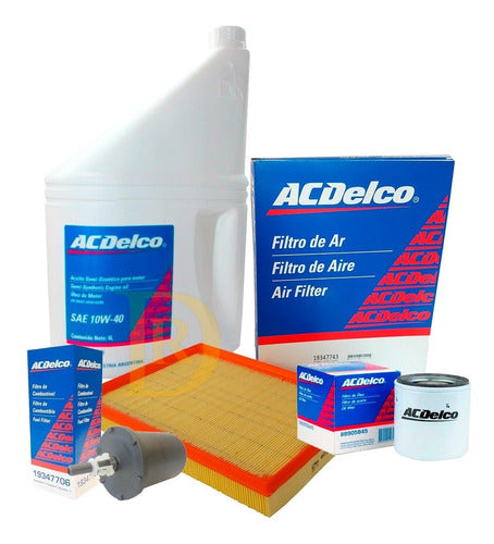 ACDelco Oil and Filter Set for Corsa Agile + Original Air Filter 0