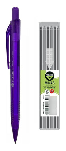 Pizzini Mechanical Pencil 2mm + 6 Refills 0