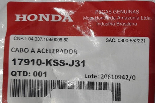 Cable Acelerador Honda Biz 125 2019 Inyeccion Orig Genamax 1