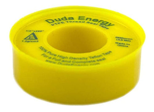 Duda Energy Yellow Teflon Thread Seal Tape 12 g/cm³ 89 Microns 35 Mil 1