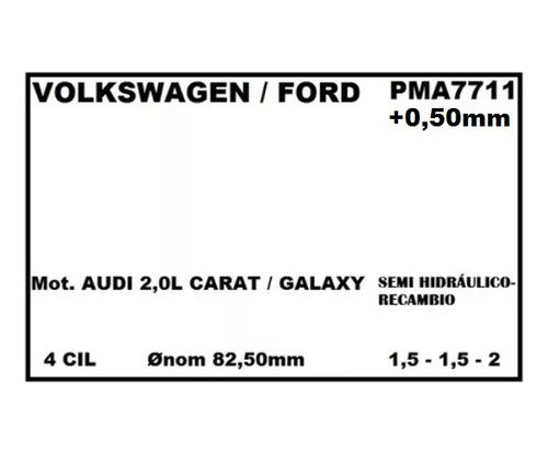 FADECYA Aros De Recambio VW Gol / Carat - Ford Galaxy / Orion 2.0 1