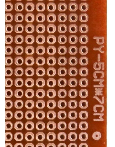 Pack of 4 Perforated Circuit Boards 5 x 7 cm Electronic PE01 by HIGH TEC ELECTRONICA 3