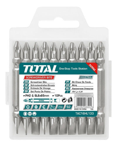 Total Double Screwdriver Bit Set 10 Pieces TAc16hl133 0