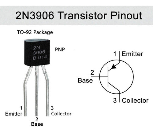 Pack 5x Transistor 2n3906 Pnp 40v 200ma To92 Arduino Nubbeo 2