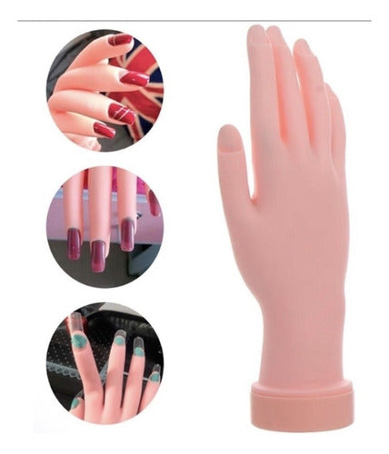 Mão De Treinamento Manicure Unha Gel Acrigel Porcelana Flex 2