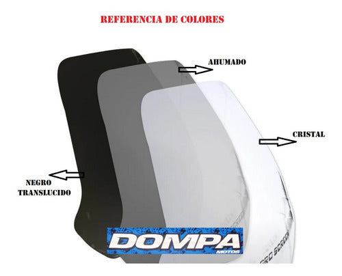 Parabrisas Curtain Gilera Smx 250 Adventure 45cm Cris Dompa 6