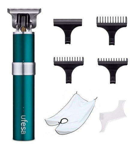 Ufesa Wireless Hair and Beard Clipper USB CP6851 with Combs and Beard Template 0