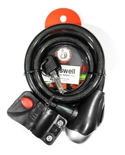 Roswell Candado Tranca Cadena Para Bicicleta O Moto 1,1m Rey Ofertas 0