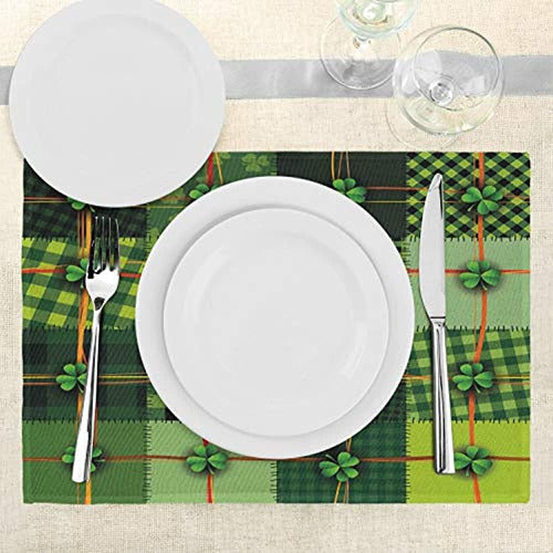 Ambesonne Irish Tablecloth Set of 4 Patchwork Style 2