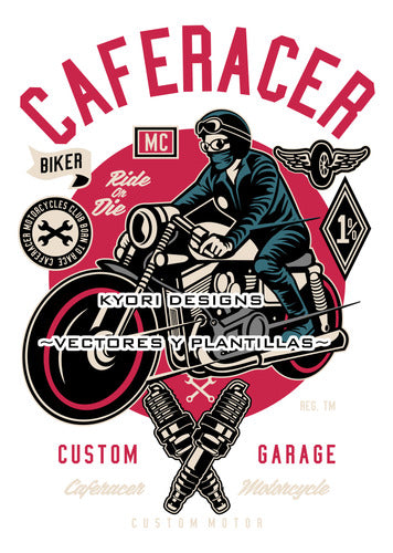 Kyori Designs Megapack Motorbikers, Barberia & BMX Stamps 4