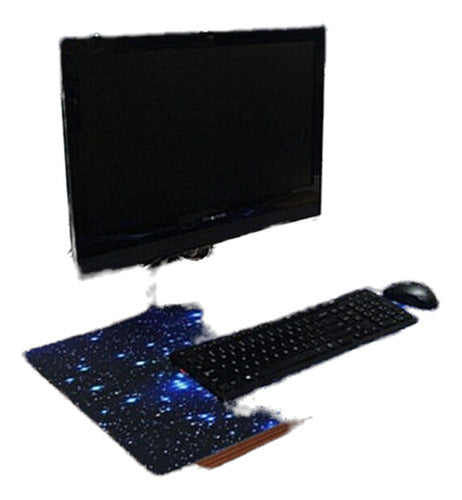 Gran Galaxia Antideslizante Laptop Computadora Juego Grande 0