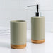 Just Home Collection Dispensador Doble Bambu Gris 1