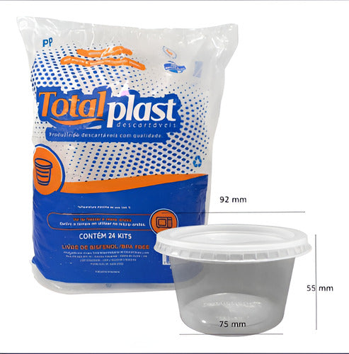 Pote Plástico 250ml Totalplast - Pack De 48 Unidades 3