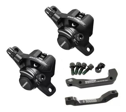 Par Calipers Disco Mecanico Shimano Tourney Tx 805 Original 0