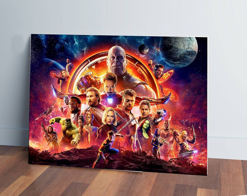 Memo Estampados Marvel Avengers 50x70 MDF Decorative Frame 0