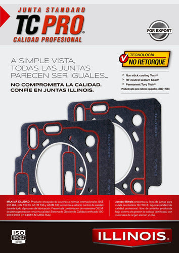 Juego Juntas S/tapa Illinois Para John Deere 6500 5.9 6359d 6