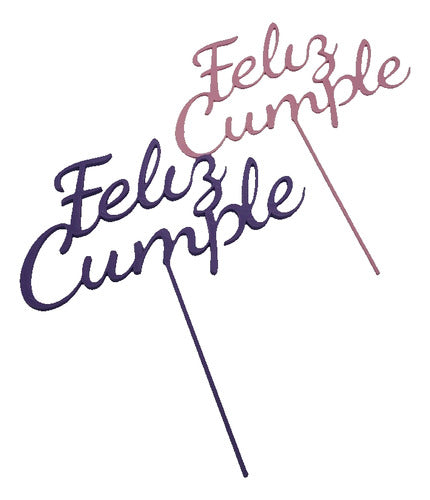 Cake Toppers 3d Feliz Cumpleaños Adorno Tortas Cartel 0