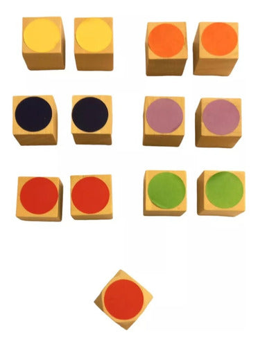 Colorful Memory Cube Game 12 Pieces 2