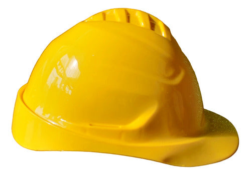 De Pascale Industrial Safety Helmet with Simple Harness Yellow 2