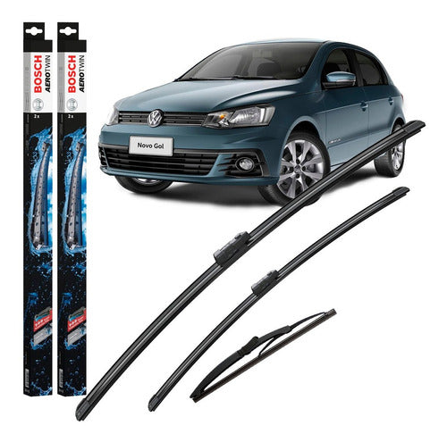 Bosch Kit Escobillas Gol Trend 1.6 8V 2017 2018 2019 Trasera 0