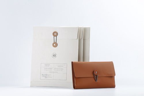 Recycled Sustainable Leather Envelope Clipboard 11