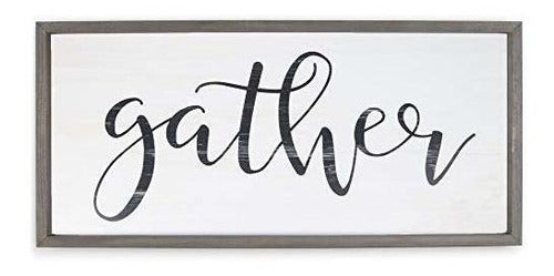 P. Graham Dunn Gather Script 33.25 x 15.25 Wall Plaque 0