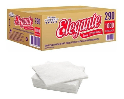 Generic Servilletas Papel 33x33cm Caja X1000 Unidades 0