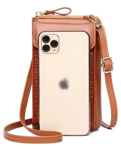 Ruffine Cell Phone Bag for Women in Cream and Black 7