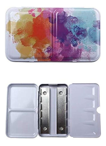 Aliotech Travel Artist Empty Watercolor Tin Box Palette 0