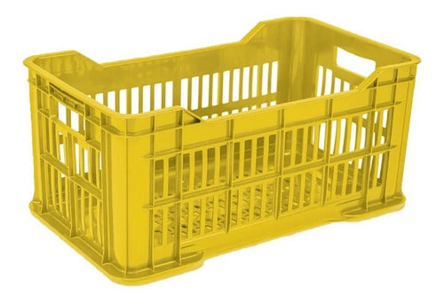 Reinforced Plastic Crate Color (Virgin Plastic) Pack of 6 Units With Shipping Included 2