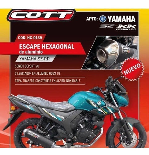 Escape Cott Sz 150 R Aluminio - Tienda De Motos 1