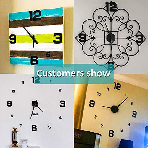 Moderno Frameless Diy Reloj De Pared Grande 3d Reloj De Pare 4