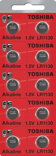 Combo X10 Pilas Batería Botón Toshiba Lr1130 1.5v Alcalina 0