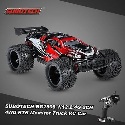 Coche Rc 1/12 De Subotech Alta Velocidad Racing Rtr Monste R 1