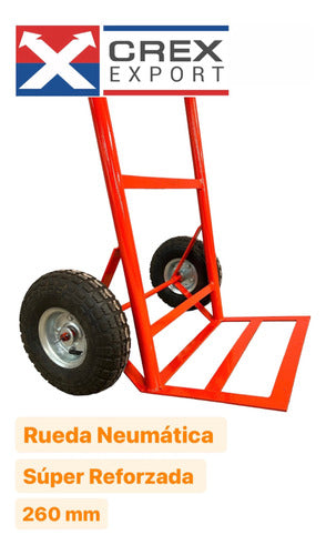 Carro De Carga Carro Zorra 180 Kg Con Ruedas Neumáticas 5