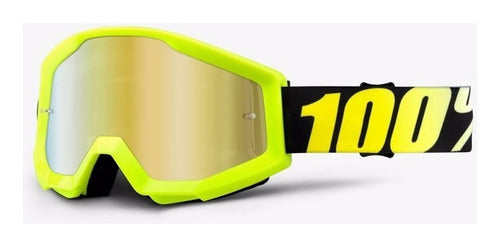 Ride 100% Strata 100% Mirrored Goggles Motocross ATV Enduro 7