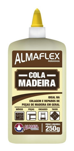 Cola Para Madeira 250g Almaflex - Almata - Kit C/3 0