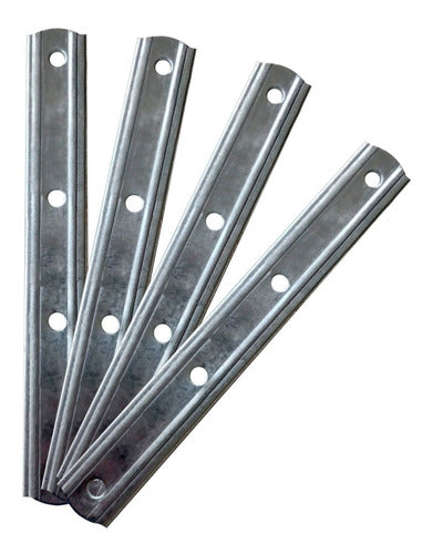 ALL SUR Furniture Angle Bracket 102 Galvanized Iron Pack of 50 Units 0