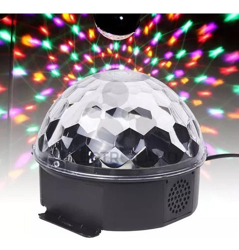 Bola Luz Led Rgb Media Esfera Alta Luminosidad. Bluetooth 1