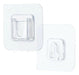 Pack X4 Autoadhesivo Adhesivo Gancho Resistente Doble Pared 0