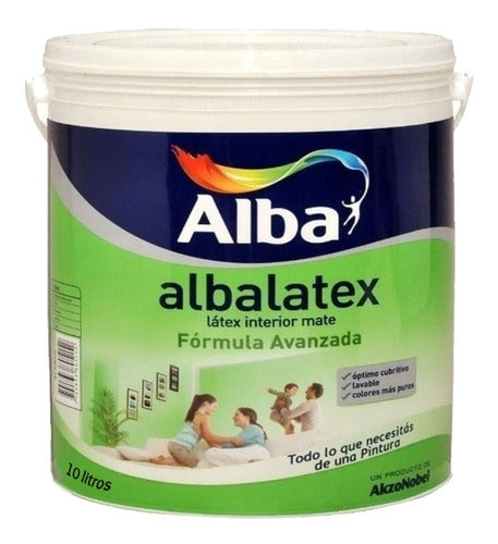 Alba Albalatex Mate Antifungal Interior Latex Paint 10L 0